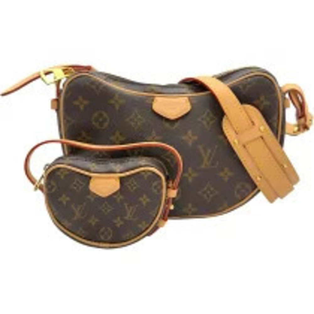 Louis Vuitton Croissant Shoulder Bag Brown Monogram Canvas